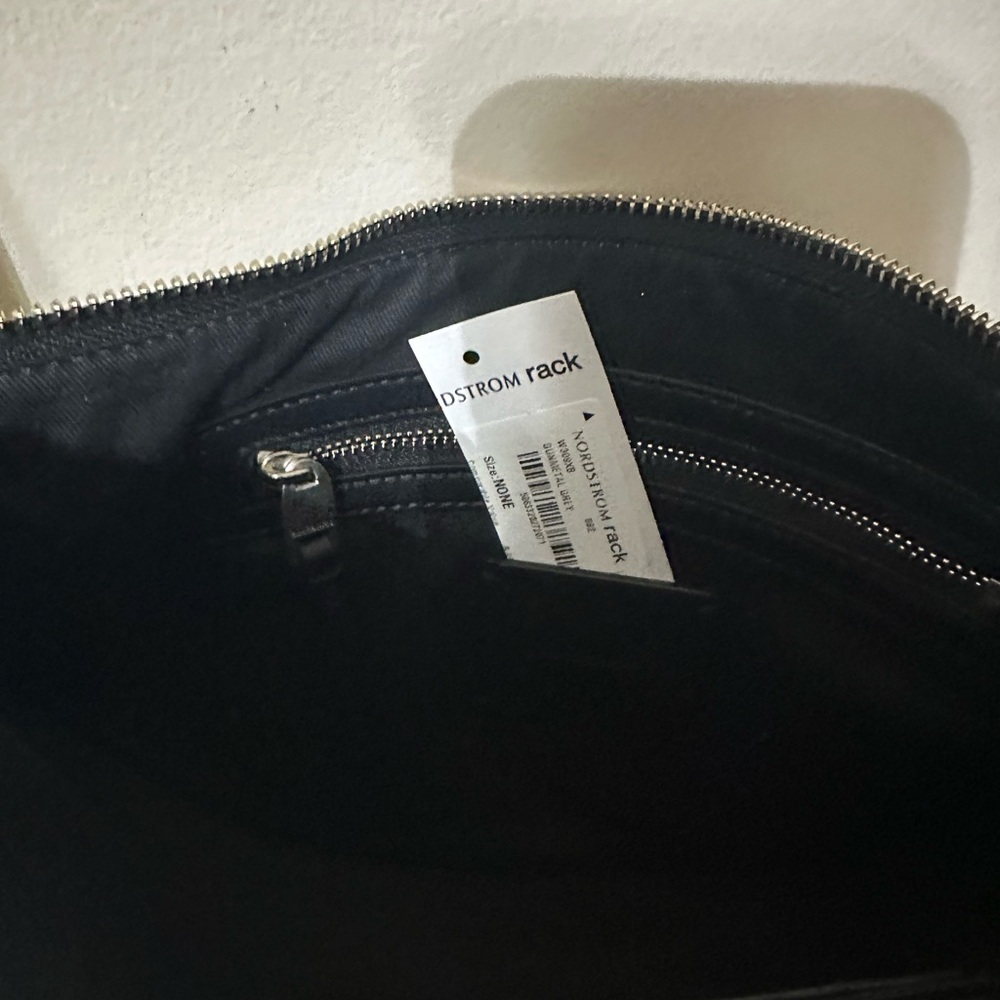 NEW All Saints Half Moon Metallic Leather Crossbody Bag - Picture 10 of 10
